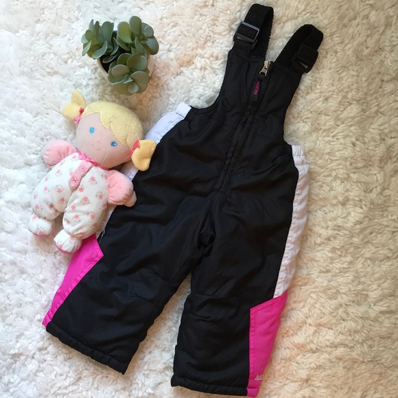 baby girls snow bibs